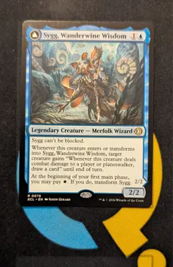 Sygg, Wanderwine Wisdom / Wanderbrine Shield Rare ECL 076 Lorwyn Eclipsed MTG - Image 1