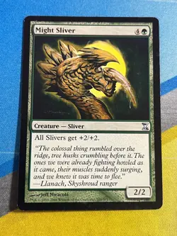 Magic the Gathering MTG Time Spiral MIGHT SLIVER - Image 1
