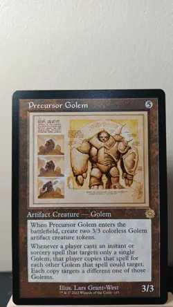 Precursor Golem Non-Foil Schematic Art Rare [NM] - MTG BRO - Image 1