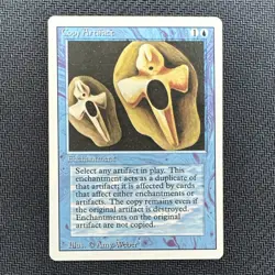 Magic: The Gathering Copy Artifact Revised Edition Rare Blue Amy Weber - Image 1