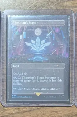 MTG Thespian's Stage (1607) Rainbow Foil Hatsune Miku Secret Lair Drop NM - Image 2