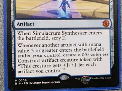 MTG Simulacrum Synthesizer, NM-Mint English Outlaws of Thunder Junction - Image 2