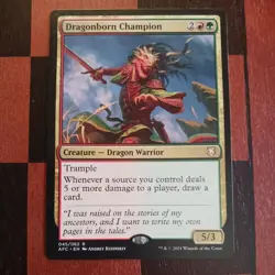 Mtg Dragonborn NM Champion Commander Adventures in the Forgotten Realms - Image 1