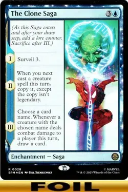 The Clone Saga - FOIL #28 Saga - Marvel's Spider-Man - NM MTG - Image 1
