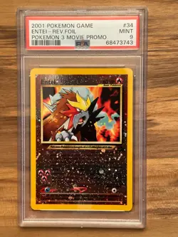 Pokemon Black Star Entei Promo PSA 9 #34 #68473743 - Image 3