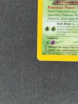 Dark Crobat 2/105 Neo Destiny Holo Rare WOTC Vintage Pokemon Card LP-MP - Image 5