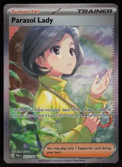 Parasol Lady 255/182 Special Illustration Rare Paradox Rift Pokemon - Image 1