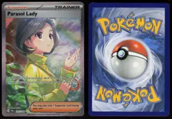 Parasol Lady 255/182 Special Illustration Rare Paradox Rift Pokemon - Image 3