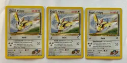 3X Koga's Pidgey 80/132 Gym Challenge Common Vintage Pokemon LP - Image 1