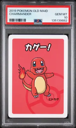 2019 POKEMON OLD MAID CHARMANDER PSA 10 - Image 1