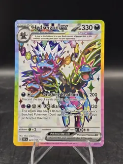 Pokemon TCG Hydreigon ex 223/191 SV08: Surging Sparks Ultra Rare Holo NM - Image 1