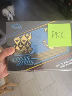Pokemon TCG ETB Crown Zenith Pokemon Center Exclusive New Sealed *TEAR* - Image 1