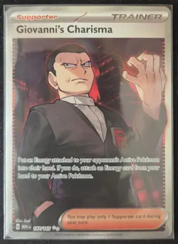 Pokemon TCG Giovanni's Charisma 197/165 UR Sv: Scarlet & Violet 151 NM - Image 1