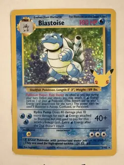Pokemon Celebrations Classic Collections Blastoise 2/102 Holo Rare - Image 2