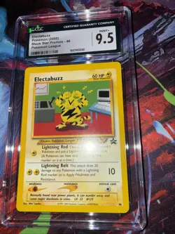 CGC 9.5 Electabuzz #46 WOTC Black Star Promo Pokemon TCG MINT+ Vintage 2000 - Image 4