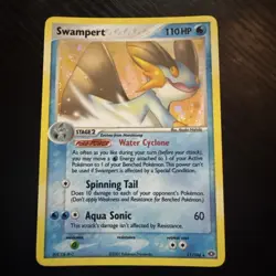 Pokemon TCG Swampert Holo Rare Emerald 11/106 Light Played - Image 1