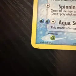 Pokemon TCG Swampert Holo Rare Emerald 11/106 Light Played - Image 3