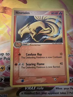 Pokemon TCG Ninetails Regular 38/106 EX Ruby & Sapphire LP 2005 - Image 1