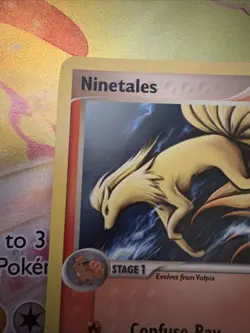 Pokemon TCG Ninetails Regular 38/106 EX Ruby & Sapphire LP 2005 - Image 3
