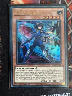 K9-17 Izuna Ultra Rare 1st Edition JUSH-EN031 NM/VLP Yugioh - Image 1
