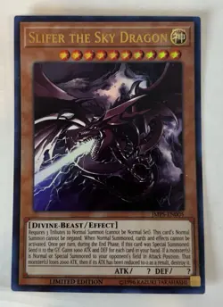 Slifer the Sky Dragon JMPS-EN005 Limited-Edition Shonen Jump Promo YuGiOh VLP/NM - Image 1