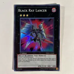 YUGIOH TCG BLACK RAY LANCER PHSW-EN040 SUPER 1ST EDITION LP - Image 1
