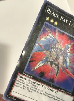 2X YUGIOH TCG BLACK RAY LANCER PHSW-EN040 SUPER 1ST EDITION MP - Image 3