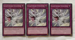 3x LIGHTSWORN JUDGMENT TRAP 1ST EDITION RATE-EN095 COMMON YUGIOH LP - Image 1