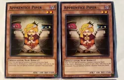 2x APPRENTICE PIPER RATE-EN029 1st EDITION COMMON YUGIOH LP - Image 1