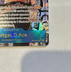 English One Piece Portgas.D.Ace OP13-119 SEC Manga Alt Art Carrying On His Will - Image 4