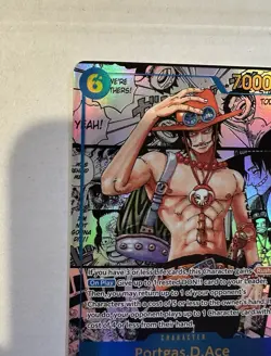 English One Piece Portgas.D.Ace OP13-119 SEC Manga Alt Art Carrying On His Will - Image 5