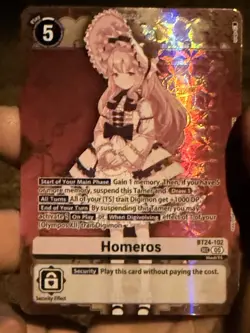 Digimon Card Game Homeros BT24-102 SEC Foil Time Stranger Secret Rare - Image 1