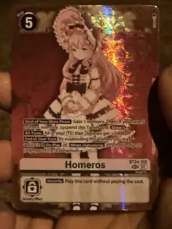 Digimon Card Game Homeros BT24-102 SEC Foil Time Stranger Secret Rare - Image 4