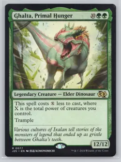 Ghalta, Primal Hunger (Anime) R Foundations Jumpstart 77 NM - Image 1