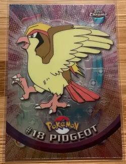 Topps Chrome 2000 Pidgeot Pokemon Card #18 Foil Near Mint Ungraded - Image 1