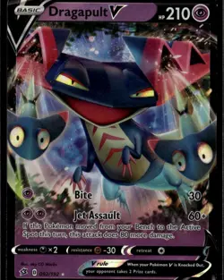 Dragapult V Ultra Rare SWSH02: Rebel Clash 092/192 Psychic Pokemon Card TCG - Image 1