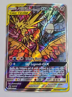 Moltres & Zapdos & Articuno GX SM210 Promo SM Black Star Promos Pokemon NM - Image 1