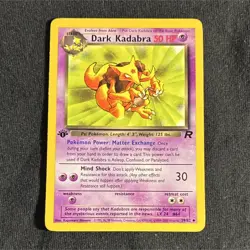 Dark Kadabra 39/82 Team Rocket Regular Uncommon Pokemon TCG Card - Image 1