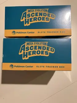 Ascended Heroes Pokemon Center ETB Elite Trainer Box Lot Of 2 Sealed - Image 5