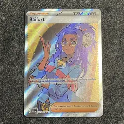 Pokemon TCG Raifort Trainer Prismatic Evolutions 142/131 Double Rare - Image 1