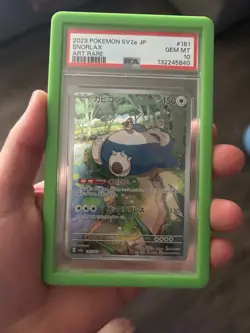 2023 POKEMON SCARLET & VIOLET POKEMON 151 JP #181/165 SNORLAX ART RARE PSA 10 - Image 1