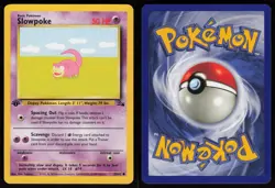 Slowpoke 55/62 Common Fossil 1st Edition Pokemon - Image 3