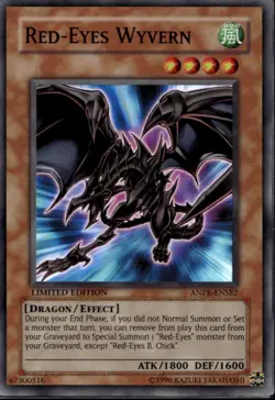 Red-Eyes Wyvern Ltd Ed Super Rare ANPR-ENSE2 Yu-Gi-Oh! - Image 1