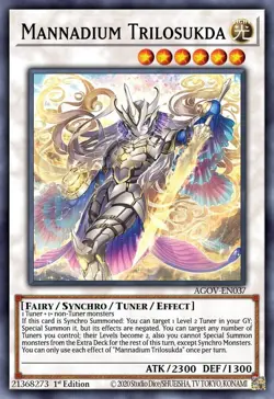 Mannadium Trisukta Yu-Gi-Oh! AGOV-EN037 1st Ultra Rare - Image 1