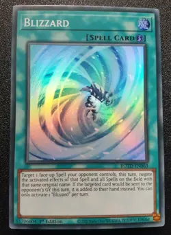 Blizzard Yu-Gi-Oh! ROTD-EN063 1st Super Rare - Image 1