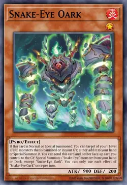 Snake Eye Oak x3 PLAYSET Yu-Gi-Oh! AGOV-EN008 1st Super Rare - Image 1