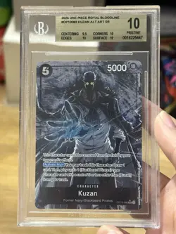 BGS 10 One Piece OP10-082 SR* Kuzan Alt Art - English - Royal Blood - Graded - Image 1