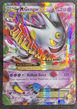 Mega M Gengar EX XY166 Black Star Promo 2016 Holo Rare Pokemon Card LP/MP - Image 1