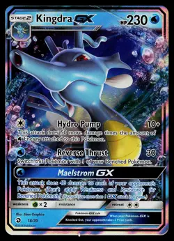 Pokemon Card - Kingdra GX Dragon Majesty 18/70 Ultra Rare - Image 1