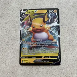 Raichu V 045/172 Brilliant Stars Ultra Rare Holo Pokemon TCG Card NM - Image 3